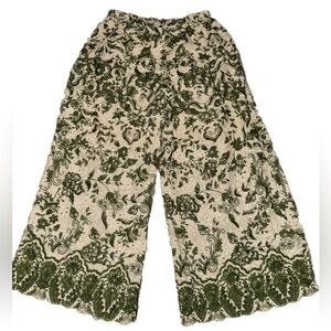 Italian Appeal Boutique pure 100% cotton pants culottes palazzo made in Italy S